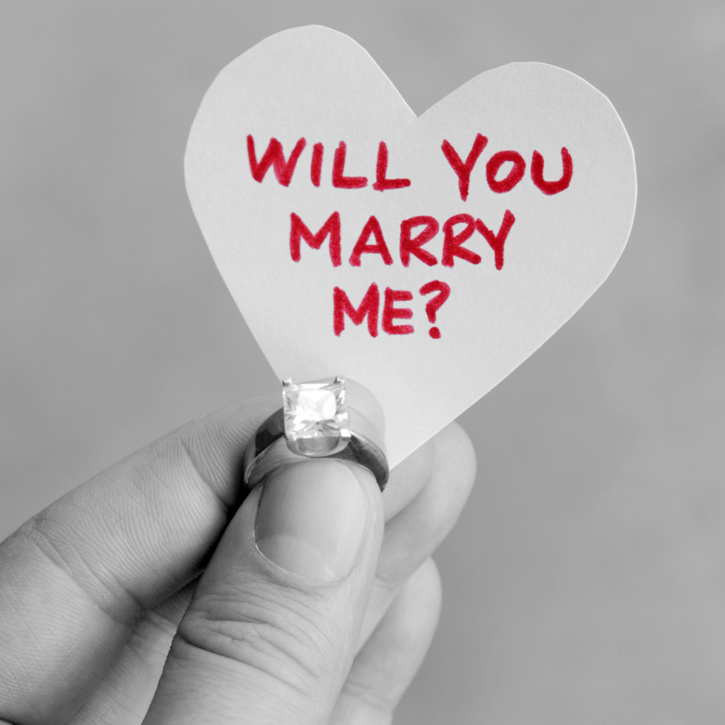 Will you marry me message