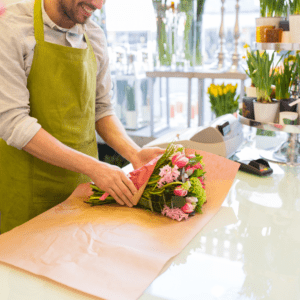 Wrapping flowers